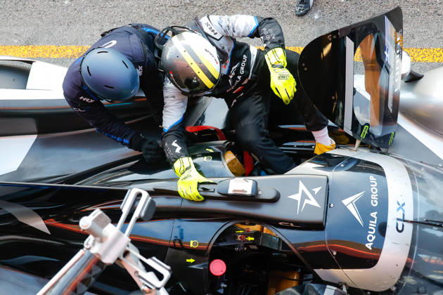 AUTO - ELMS - 4 HOURS OF PORTIMAO 2026 47 KOLOVOS Georgios (gre), HABSBURG Ferdinand (aut), MILESI Charles (fra), CLX Motorsport, Oreca 07 - Gibson, LMP2 Pro Am, portrait Refuelling, drivers changing, during the 4 Hours of Portimao 2026, 6th round of the 2026 European Le Mans Series on the Autodromo Internacional do Algarve from October 8 to 10, 2026 in Portimao, Portugal - PortimaoPortugal Copyright: xPauloxMariax