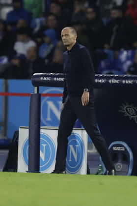 Serie a football match SSC Napoli vs Frosinone Napoli™s Italian coach Massimiliano Allegri during the Serie A football match between SSC Napoli vs Frosinone at the Diego Armando Maradona Stadium in Naples, southern Italy, on October 10, 2026. _BPH0183 Copyright: xAntonioxBalascox