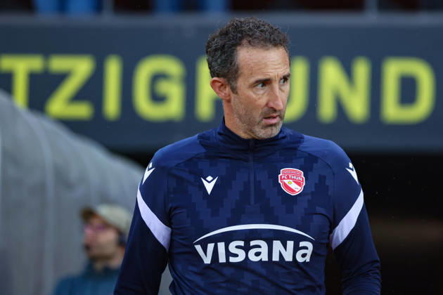 FC Zurich vs. FC Thun, Brack Super League, October 10, 2026. Patrick Bettoni, goalkeeper coach for FC Thun, during the Brack Super League soccer match between FC Zurich and FC Thun on October 10, 2026, Letzigrund Stadium, Zurich, Switzerland Zurich Letzigrund Stadium Zurich Switzerland