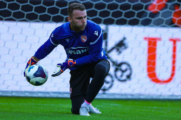 FC Zurich vs. FC Thun, Brack Super League, October 10, 2026; Niklas Steffen 1, FC Thun during the warm-up for the Brack Super League soccer match between FC Zurich and FC Thun on October 10, 2026, Letzigrund Stadium, Zurich, Switzerland Zurich Letzigrund Stadium Zurich Switzerland