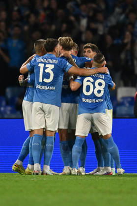 RECORD DATE NOT STATED 10th October 2026; Stadio Diego Armando Maradona, Naples, Italy; Italian Serie A Football, Napoli versus Frosinone; Kevin De Bruyne of Napoli celebrates after scoring the penalty for 1-0 DomenicoxCippitelli