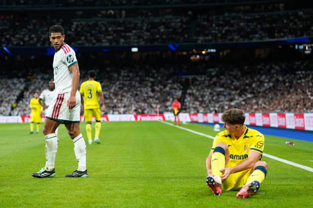 October 10, 2026, Madrid, Madrid, Spain: Jude Bellingham of Real Madrid CF looks on during the Spanish League, LaLiga EA Sports, football match between Real Madrid and Villarreal CF at Bernabeu stadium on October 10, 2026, in Madrid, Spain. Real Madrid V Villarreal CF - LaLiga EA Sports - ZUMAa181 20261010_zaa_a181_259 Copyright: xDennisxAgyemanx