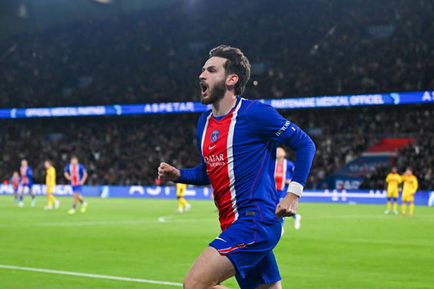 Paris Saint-Germain v Le Mans FC - Ligue 1 McDonald s 2026 2027 Khvicha KVARATSKHELIA of Paris Saint-Germain celebrate after scores during Ligue 1 McDonald s match between Paris and Le Mans at Parc des Princes on October 10, 2026 in Paris, France. Paris France  Copyright: xBaptistexFernandezx 776573319