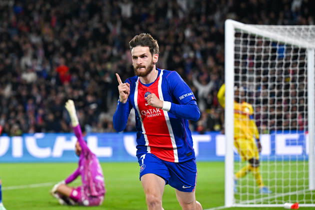 Paris Saint-Germain v Le Mans FC - Ligue 1 McDonald s 2026 2027 Khvicha KVARATSKHELIA of Paris Saint-Germain celebrate after scores during Ligue 1 McDonald s match between Paris and Le Mans at Parc des Princes on October 10, 2026 in Paris, France. Paris France  Copyright: xBaptistexFernandezx 776573319
