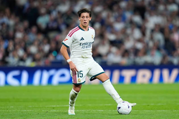 October 10, 2026, Madrid, Madrid, Spain: Arda Guler of Real Madrid CF controls the ball during the Spanish League, LaLiga EA Sports, football match between Real Madrid and Villarreal CF at Bernabeu stadium on October 10, 2026, in Madrid, Spain. Real Madrid V Villarreal CF - LaLiga EA Sports  - ZUMAa181 20261010_zaa_a181_283 Copyright: xDennisxAgyemanx