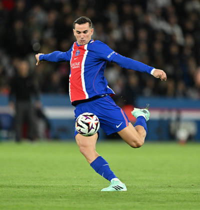 PSG v Le Mans FC - French Ligue 1 PARIS, FRANCE - OCTOBER 10: Fabian Ruiz of Paris Saint - Germain in action during the French Ligue 1 (L1) soccer match between Paris Saint-Germain (PSG) and Le Mans FC at Parc des Princes stadium in Paris, France on October 10, 2026. Mustafa Yalcin Anadolu Paris France. Editorial use only. Please get in touch for any other usage. Copyright: x2026xAnadoluxMustafaxYalcinx
