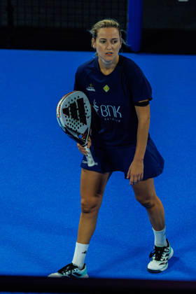 DÜSSELDORF, GERMANY - 10 OCTOBER 2026: Image shows Ariana Sanchez Fallada (ESP) during CUPRA Germany Premier Padel P2 2026 Day 7: Semifinals at CASTELLO Düsseldorf on 10 10 2026 in Düsseldorf, Germany. Germany Copyright: xFröhlichxPascalx