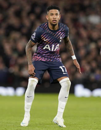 Manchester, England, 10th October 2026. Savio of Tottenham Hotspur during the Manchester United, ManU vs Tottenham Hotspur Premier League match at Old Trafford, Manchester. Picture credit should read: Andrew Yates Sportimage EDITORIAL USE ONLY. No use with unauthorised audio, video, data, fixture lists, club league logos or live services. Online in-match use limited to 120 images, no video emulation. No use in betting, games or single club league player publications. SPI_087_AY_MANUTD_SPURS SPI-5058-0095