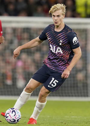 Manchester, England, 10th October 2026. Lucas Bergvall of Tottenham Hotspur during the Manchester United, ManU vs Tottenham Hotspur Premier League match at Old Trafford, Manchester. Picture credit should read: Andrew Yates Sportimage EDITORIAL USE ONLY. No use with unauthorised audio, video, data, fixture lists, club league logos or live services. Online in-match use limited to 120 images, no video emulation. No use in betting, games or single club league player publications. SPI_091_AY_MANUTD_SPURS SPI-5058-0083