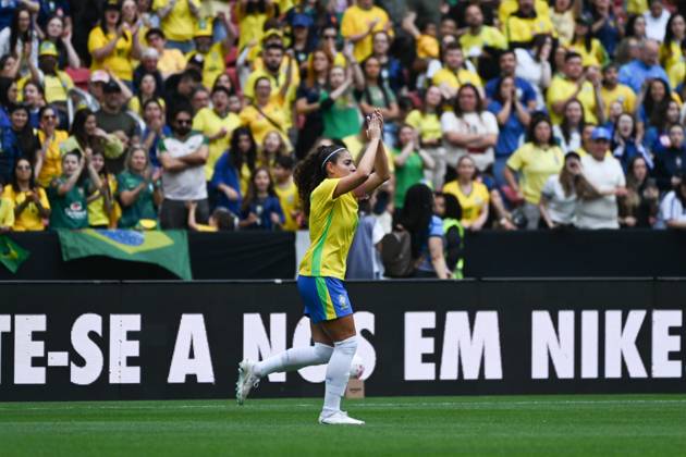 Match between Brazil and Argentina for the women s national team, Nationalteam friendly Ribeiro scores the goal during the match between Brazil and Argentina, valid for the friendly of the women s national team, held at the Beira-Rio stadium, in Porto Alegre this Saturday (10). Porto Alegre Rio Grande do Sul Brasil Copyright: xRodrigoxZiebellx