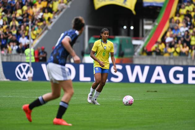 Match between Brazil and Argentina for the women s national team, Nationalteam friendly Bahia during the match between Brazil and Argentina, valid for the friendly of the women s national team, held at the Beira-Rio stadium, in Porto Alegre this Saturday (10). Porto Alegre Rio Grande do Sul Brasil Copyright: xRodrigoxZiebellx