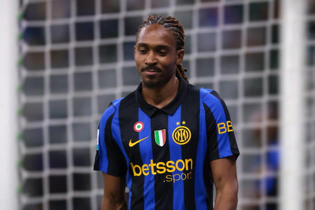 FC Internazionale v Parma Calcio 1913 - Serie A - Season 2026-2027 Milan, Italy, 10th October 2026. Djed Spence of FC Internazionale reacts during the FC Internazionale vs Parma Calcio 1913 Serie A match at Giuseppe Meazza, Milan. Picture credit should read: Jonathan Moscrop Milan Stadio Giuseppe Meazza Italy