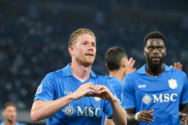 October 10, 2026, Napoli, Campania, ITALIA: Goal the Kevi De Bruyne of SSC Napoli during the 2026 27 Serie A match between SSC Napoli and FC Frosinone, played on October 10, 2026, at the Stadio Diego Armando Maradona in Naples Napoli ITALIA - ZUMAs236 20261010_aap_s236_099 Copyright: xFabioxSassox