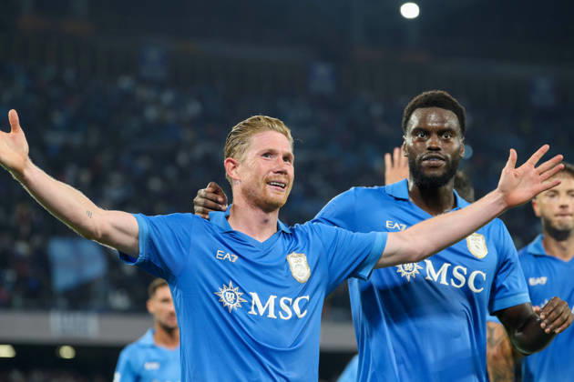 October 10, 2026, Napoli, Campania, ITALIA: Goal the Kevi De Bruyne of SSC Napoli during the 2026 27 Serie A match between SSC Napoli and FC Frosinone, played on October 10, 2026, at the Stadio Diego Armando Maradona in Naples Napoli ITALIA - ZUMAs236 20261010_aap_s236_100 Copyright: xFabioxSassox