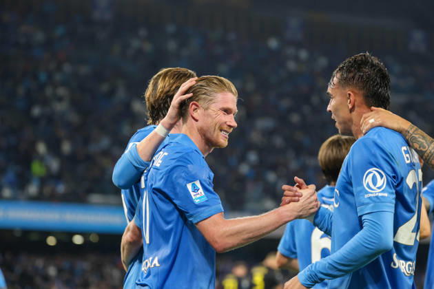 October 10, 2026, Napoli, Campania, ITALIA: Goal the Kevi De Bruyne of SSC Napoli during the 2026 27 Serie A match between SSC Napoli and FC Frosinone, played on October 10, 2026, at the Stadio Diego Armando Maradona in Naples Napoli ITALIA - ZUMAs236 20261010_aap_s236_119 Copyright: xFabioxSassox