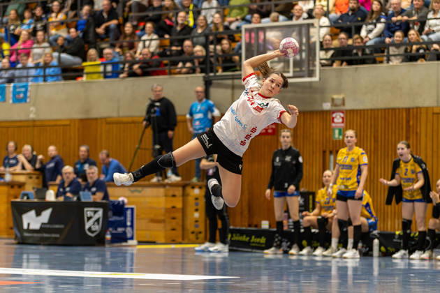 Handball I Women I 2026–2027 Season I 2nd Bundesliga I Matchday 5 I SV Todesfelde vs. HSV Solingen Gräfrath 76 I October 10, 2026 Nele Spengler 34, HSV Solingen Gräfrath 76, Bad Schwartau, Ludwig Jahn Hall, Schleswig-Holstein, Germany Copyright: xLobeca FabianxLamprechtx