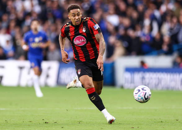 Chelsea gegen Bournemouth, 10. Oktober 2026, London, Premier League, Fußball, Chelsea gegen Bournemouth, Marcus Tavernier von Bournemouth, Foto: Jacques Feeney, Abseits, London, Großbritannien Copyright: xJacquesxFeeneyx xOffsidexOffside