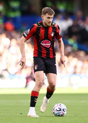 Chelsea gegen Bournemouth, 10. Oktober 2026, London, Premier League, Fußball, Chelsea gegen Bournemouth, David Brooks von Bournemouth, Foto: Jacques Feeney, Abseits, London, Großbritannien Copyright: xJacquesxFeeneyx xOffsidexOffside