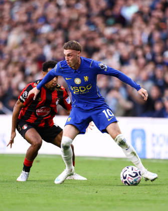 Chelsea gegen Bournemouth, 10. Oktober 2026, London, Premier League, Fußball: Chelsea gegen Bournemouth – Cole Palmer von Chelsea und Tyler Adams von Bournemouth. Foto: Jacques Feeney, Offside, London, Großbritannien Copyright: xJacquesxFeeneyx xOffsidexOffside