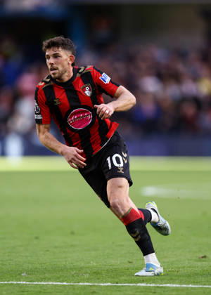 Chelsea gegen Bournemouth, 10. Oktober 2026, London, Premier League, Fußball, Chelsea gegen Bournemouth, Ryan Christie von Bournemouth, Foto: Jacques Feeney, Abseits, London, Großbritannien Copyright: xJacquesxFeeneyx xOffsidexOffside