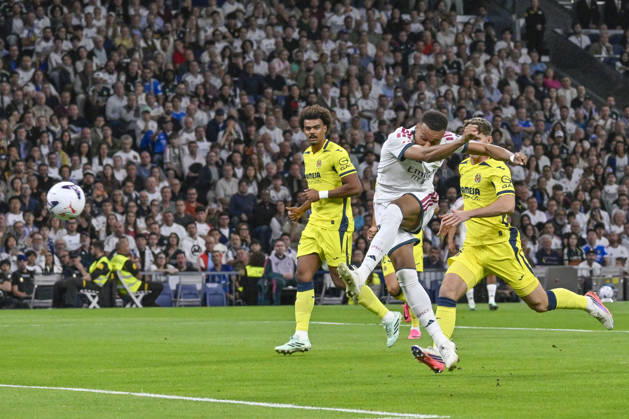 October 10, 2026, Madrid, Madrid, Spain: 10 KYLIAN MBAPPE of Real Madrid CF shoots for goal during the match on Matchday 8 of the 2026-27 National League First Division Championship between REAL MADRID C.F. and VILLARREAL CF, played at the Bernabeu Stadium on October 10, 2026, in Madrid, Spain. REAL MADRID C.F. Vs. VILLARREAL CF - 2026 27 National League First Division Championship 10.10.26 - ZUMAc312 20261010_zsp_c312_113 Copyright: xOscarxManuelxSanchezx