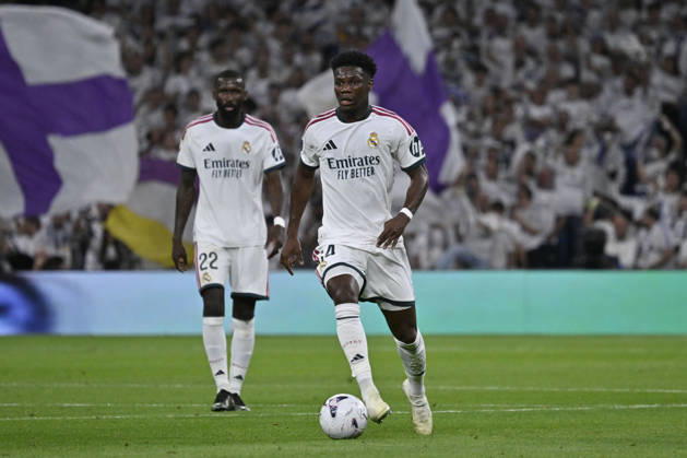 October 10, 2026, Madrid, Madrid, Spain: 14 AURELIEN TCHOUAMENI of Real Madrid CF in action during the match on Matchday 8 of the 2026-27 National League First Division Championship between REAL MADRID C.F. and VILLARREAL CF, played at the Bernabeu Stadium on October 10, 2026, in Madrid, Spain. REAL MADRID C.F. Vs. VILLARREAL CF - 2026 27 National League First Division Championship 10.10.26 - ZUMAc312 20261010_zsp_c312_178 Copyright: xOscarxManuelxSanchezx