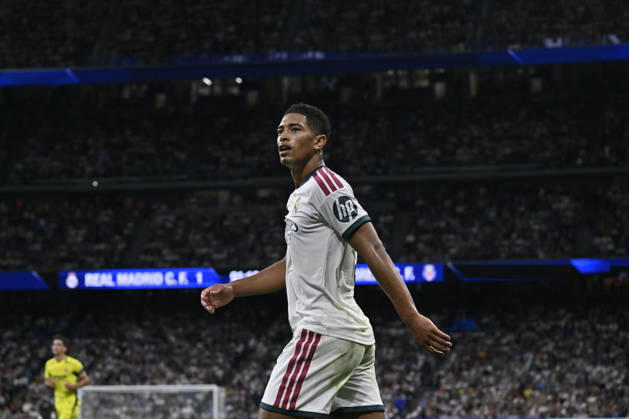 October 10, 2026, Madrid, Madrid, Spain: 5 JUDE BELLINGHAM of Real Madrid CF heads toward the stands during the match on Matchday 8 of the 2026-27 National League First Division Championship between REAL MADRID C.F. and VILLARREAL CF, played at the Bernabeu Stadium on October 10, 2026, in Madrid, Spain. REAL MADRID C.F. Vs. VILLARREAL CF - 2026 27 National League First Division Championship 10.10.26 - ZUMAc312 20261010_zsp_c312_280 Copyright: xOscarxManuelxSanchezx