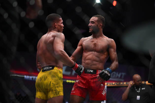 October 10, 2026, Las Vegas, Nevada, USA: JAI HERBERT defeats MATHEUS CAMILO by unanimous decision (29-28, 29-28, 29-28) during UFC Fight Night night the Meta APEX in Las Vegas. UFC Fight Night: Co-Main Event: Jai Herbert Defeats Matheus Camilo By Unanimous Decision. - ZUMAo117 20261010_zsp_o117_024 Copyright: xMikaelxOnax