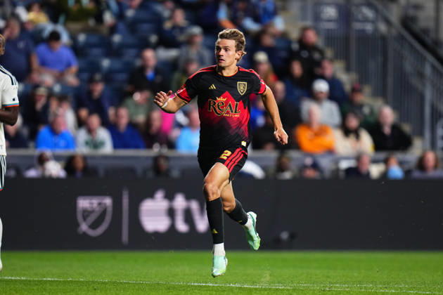 October 10, 2026: Real Salt Lake Forward Sergi Solans (22) chases the ball during the second half of an MLS, Fussball Herren, USA match against the Philadelphia Union at Subaru Park in Chester, Pennsylvania. CSM MLS 2026: Union Vs Salt Lake OCT 10 - ZUMAc04_ 20261010_zma_c04_309 Copyright: xKylexRoddenx