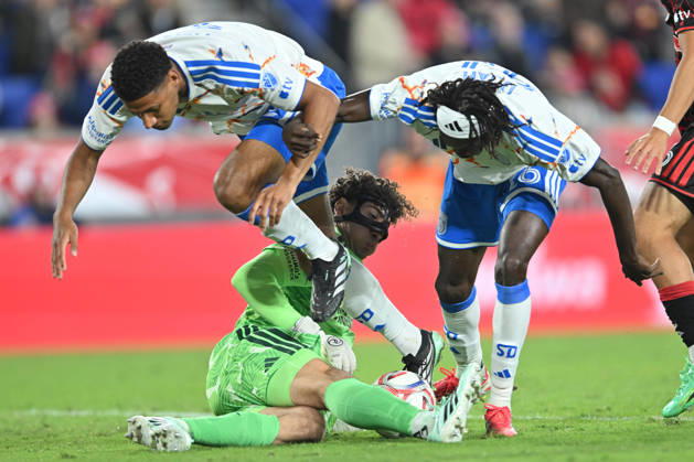 October 10, 2026, Harrison, New Jersey, United States of America: Harrison, New Jersey United States of America. 10 Oct, 2026. San Diego FC goalkeeper CJ DOS SANTOS (1) in action at Sports Illustrated Stadium New York defeats San Diego 4 to 1. Credit: , Jr. Zuma Press Harrison United States of America - ZUMAa301 20261010_aaf_a301_001 Copyright: xBrooksxVonxArxx