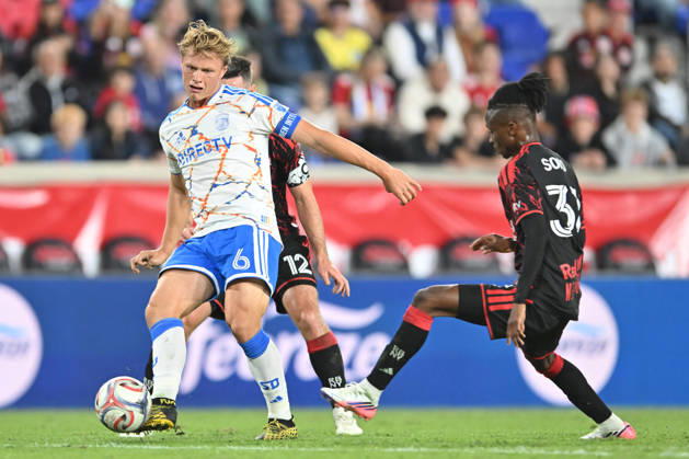 October 10, 2026, Harrison, New Jersey, United States of America: Harrison, New Jersey United States of America. 10 Oct, 2026. San Diego FC midfielder JEPPE TVERSKOV (6) in action at Sports Illustrated Stadium New York defeats San Diego 4 to 1. Credit: , Jr. Zuma Press Harrison United States of America - ZUMAa301 20261010_aaf_a301_016 Copyright: xBrooksxVonxArxx