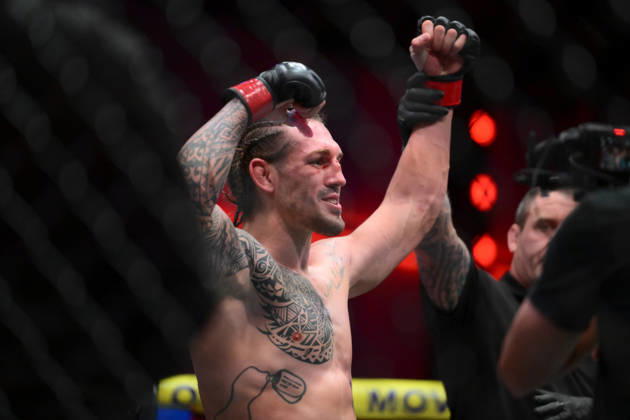 October 10, 2026, Las Vegas, Nevada, USA: BRENDAN ALLEN defeats CHRISTIAN LEROY DUNCAN by submission (rear-naked choke) at 2:46 of Round 5 during UFC Fight Night night the Meta APEX in Las Vegas. Las Vegas USA - ZUMAo117 20261010_zsp_o117_029 Copyright: xMikaelxOnax