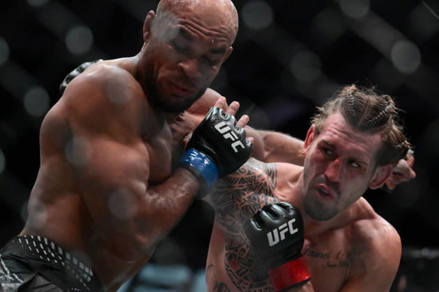 October 10, 2026, Las Vegas, Nevada, USA: BRENDAN ALLEN defeats CHRISTIAN LEROY DUNCAN by submission (rear-naked choke) at 2:46 of Round 5 during UFC Fight Night night the Meta APEX in Las Vegas. UFC Fight Night: Main Event: Brendan Allen Defeats Christian Leroy Duncan By Submission.  - ZUMAo117 20261010_zsp_o117_030 Copyright: xMikaelxOnax
