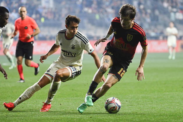 Philadelphia Union Vs Real Salt Lake - October 10, 2026 Frankie Westfield 39 of the Philadelphia Union challenges Saba Lobjanidze 12 of Real Salt Lake for the ball during the Major League Soccer 2026 match between Philadelphia Union and Real Salt Lake at Subaru Park in Chester, Pennsylvania, on October 10, 2026. Philadelphia United States Copyright: xJackxMegawx originalFilename:megaw-philadel261010_npsel