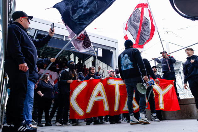 Toronto FC v CF Montreal Toronto FC fans prepare to march toward BMO Field before the start of a Major League Soccer game between Toronto FC and CF Montreal in Toronto, Ontario, Canada, on October 10, 2026. Toronto Ontario Canada Copyright: xIndrawanxKumalax originalFilename:kumala-majorlea261010_npfdA