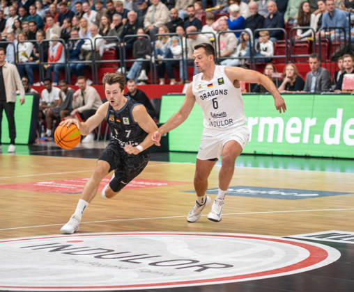 Artland Dragons vs. Tigers Tübingen, Quakenbrück, Lower Saxony, Germany, October 10, 2026; Basketball, BARMER 2 Basketball Bundesliga ProA, Matchday 4, 2026–2027 season, at the Artland Arena The Tigers Tübingen win 92–86 against the Artland Dragons For editorial use only Artland Dragons Tigers Tübingen, Basketball ProA Quakenbrück Copyright: xEibner-Pressefotox EP_EER