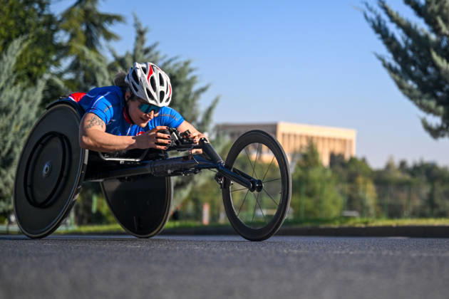 Presidential Run in Ankara ANKARA, TURKIYE - OCTOBER 11: Athletes, including wheelchair racers, compete during the Presidential Run, organized by the Turkish Athletics Federation in Ankara, Turkiye, on October 11, 2026. Ismail Aslandag Anadolu Ankara Turkey. Editorial use only. Please get in touch for any other usage.  Copyright: x2026xAnadoluxIsmailxAslandagx