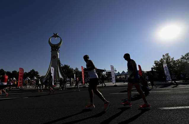 Presidential Run in Ankara ANKARA, TURKIYE - OCTOBER 11: Athletes compete during the Presidential Run, organized by the Turkish Athletics Federation in Ankara, Turkiye, on October 11, 2026. Utku Ucrak Anadolu Ankara Turkey. Editorial use only. Please get in touch for any other usage.  Copyright: x2026xAnadoluxUtkuxUcrakx