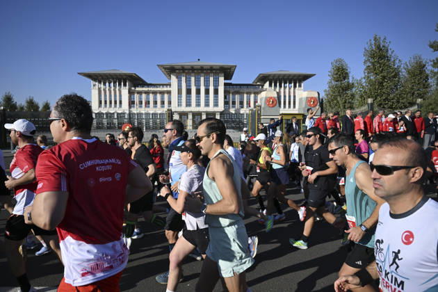 Presidential Run in Ankara ANKARA, TURKIYE - OCTOBER 11: Athletes compete during the Presidential Run, organized by the Turkish Athletics Federation in Ankara, Turkiye, on October 11, 2026. Utku Ucrak Anadolu Ankara Turkey. Editorial use only. Please get in touch for any other usage.  Copyright: x2026xAnadoluxUtkuxUcrakx