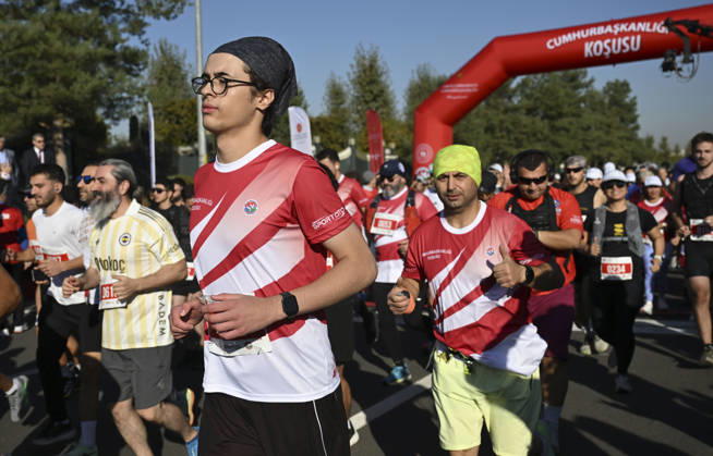 Presidential Run in Ankara ANKARA, TURKIYE - OCTOBER 11: Athletes compete during the Presidential Run, organized by the Turkish Athletics Federation in Ankara, Turkiye, on October 11, 2026. Utku Ucrak Anadolu Ankara Turkey. Editorial use only. Please get in touch for any other usage.  Copyright: x2026xAnadoluxUtkuxUcrakx