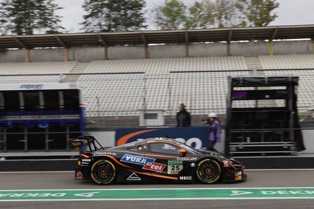 Hockenheim, Germany, October 9–11, 2026; DTM 2026 Season Finale at the Hockenheimring; Sunday, Qualifying 2; Pictured: Ben Dörr (GER 25) in the pit lane at the Hockenheimring, Baden-Württemberg Copyright: xFotostandx xFWMEDIAx