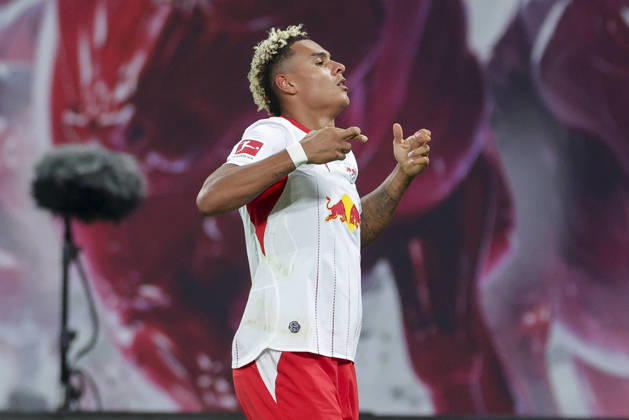 Antonio Nusa of RB Leipzig celebrates his goal to make it 5–0 during the Bundesliga match between RB Leipzig and Eintracht Frankfurt, Red Bull Arena on October 10, 2026, in Leipzig, Germany. Photo by Marco Steinbrenner, DeFodi Images. Antonio Nusa of RB Leipzig celebrates after scoring his team’s fifth goal during the Bundesliga match between RB Leipzig and Eintracht Frankfurt at Red Bull Arena on October 10, 2026 in Leipzig, Germany. Photo by Marco Steinbrenner, DeFodi Images. DFB and DFL regulations prohibit any use of photographs as image sequences and or quasi-video. Photo by Marco Steinbrenner, DeFodi Images.