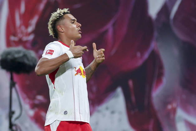 Antonio Nusa of RB Leipzig celebrates his goal to make it 5–0 during the Bundesliga match between RB Leipzig and Eintracht Frankfurt, Red Bull Arena on October 10, 2026, in Leipzig, Germany. Photo by Marco Steinbrenner, DeFodi Images. Antonio Nusa of RB Leipzig celebrates after scoring his team’s fifth goal during the Bundesliga match between RB Leipzig and Eintracht Frankfurt at Red Bull Arena on October 10, 2026 in Leipzig, Germany. Photo by Marco Steinbrenner, DeFodi Images. DFB and DFL regulations prohibit any use of photographs as image sequences and or quasi-video. Photo by Marco Steinbrenner, DeFodi Images.