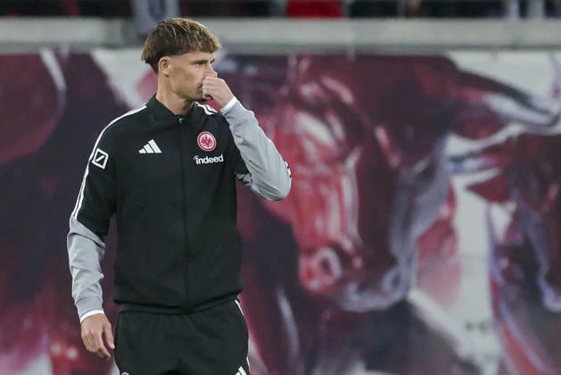 Robin Koch of Eintracht Frankfurt looks disappointed during the Bundesliga match between RB Leipzig and Eintracht Frankfurt, Red Bull Arena on October 10, 2026, in Leipzig, Germany. Photo by Marco Steinbrenner, DeFodi Images. Robin Koch of Eintracht Frankfurt looks dejected during the Bundesliga match between RB Leipzig and Eintracht Frankfurt at Red Bull Arena on October 10, 2026 in Leipzig, Germany. Photo by Marco Steinbrenner, DeFodi Images. DFB and DFL regulations prohibit any use of photographs as image sequences and or quasi-video. Photo by Marco Steinbrenner, DeFodi Images.