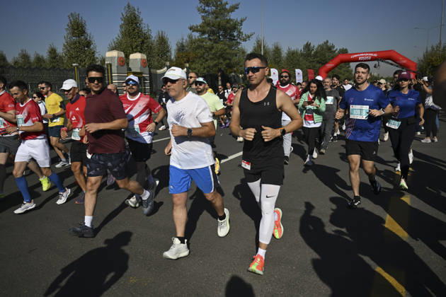 Presidential Run in Ankara ANKARA, TURKIYE - OCTOBER 11: Participants take part in the Presidential Run, organized by the Turkish Athletics Federation, in Ankara, Turkiye, on October 11, 2026. Utku Ucrak Anadolu Ankara Turkey. Editorial use only. Please get in touch for any other usage. Copyright: x2026xAnadoluxUtkuxUcrakx