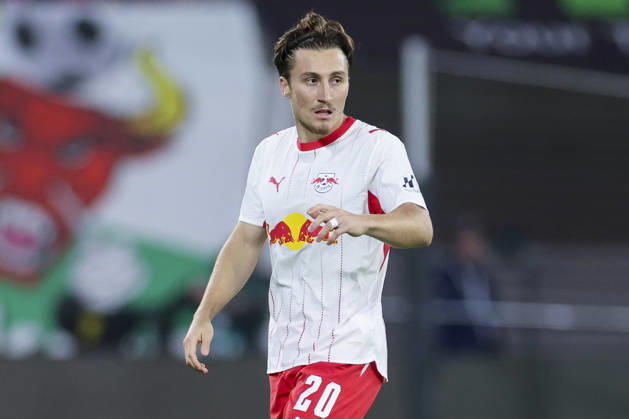 Rocco Reitz of RB Leipzig gestures during the Bundesliga match between RB Leipzig and Eintracht Frankfurt, at Red Bull Arena on October 10, 2026, in Leipzig, Germany. Photo by Marco Steinbrenner, DeFodi Images. Rocco Reitz of RB Leipzig gestures during the Bundesliga match between RB Leipzig and Eintracht Frankfurt at Red Bull Arena on October 10, 2026 in Leipzig, Germany. Photo by Marco Steinbrenner, DeFodi Images. DFB and DFL regulations prohibit any use of photographs as image sequences and or quasi-video. Photo by Marco Steinbrenner, DeFodi Images.