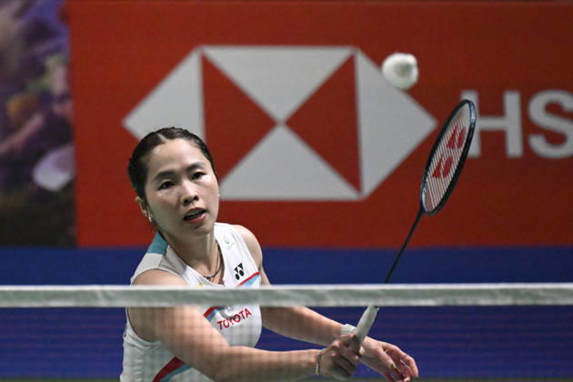 Ratchanok Intanon of Thailand hits a return during her women s singles match against Mia Blichfeldt of Denmark (not pictured) during the finals at the badminton Clash of Clans Arctic Open 2026 tournament in Vantaa, Finland, on October 11, 2026. - ANTTI AIMO-KOIVISTO Finland r3F4dOhJj4o Copyright: xAnttixAimo-Koivistox r3F4dOhJj4o