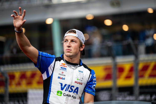 F1 - SINGAPORE GRAND PRIX 2026 LAWSON Liam (nzl), Visa Cash App RB F1 Team VCARB03, portrait during the 2026 Formula 1 Singapore Grand Prix, 17th round of the 2026 Formula One World Championship, WM, Weltmeisterschaft from October 9 to 11, 2026 on the Marina Bay Street Circuit, in Singapore, Singapore - SingaporeSingapore  Copyright: xALBERTOxVIMERCATIx