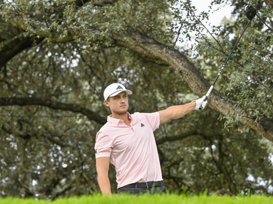 October 11, 2026, Madrid, Madrid, Spain: LUDVIG o¦BERG of Sweden hits the ball off the tee during the Open de EspaoÂ±a presented by Madrid at Club de Campo Villa de Madrid on October 11, 2026 in Madrid, Spain. Madrid Spain - ZUMAc312 20261011_zsp_c312_032 Copyright: xOscarxManuelxSanchezx