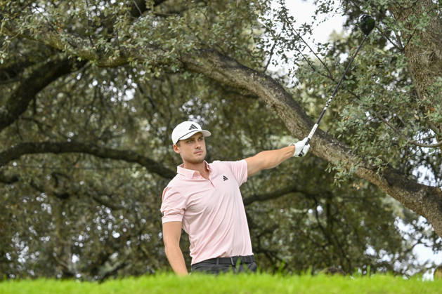 October 11, 2026, Madrid, Madrid, Spain: LUDVIG o¦BERG of Sweden hits the ball off the tee during the Open de EspaoÂ±a presented by Madrid at Club de Campo Villa de Madrid on October 11, 2026 in Madrid, Spain. Madrid Spain - ZUMAc312 20261011_zsp_c312_033 Copyright: xOscarxManuelxSanchezx